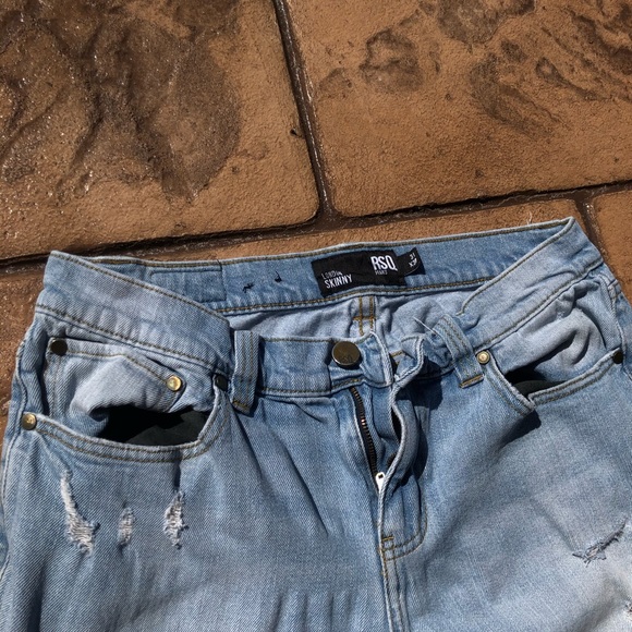 Rsq Vintage Wash Ripped Jeans. - Picture 3 of 5